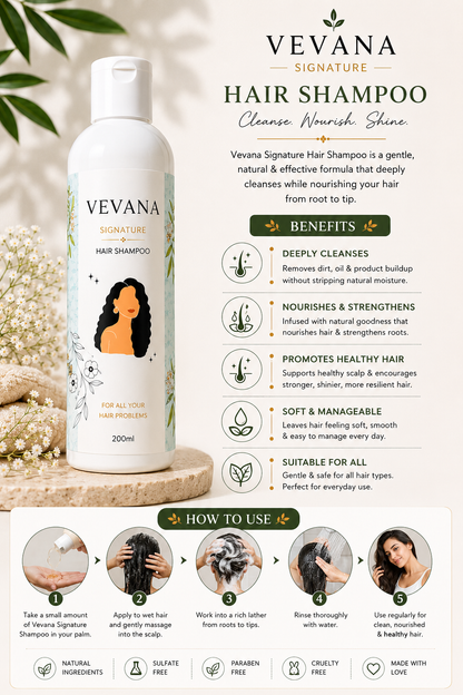 VEVANA Organic Herbal Shampoo